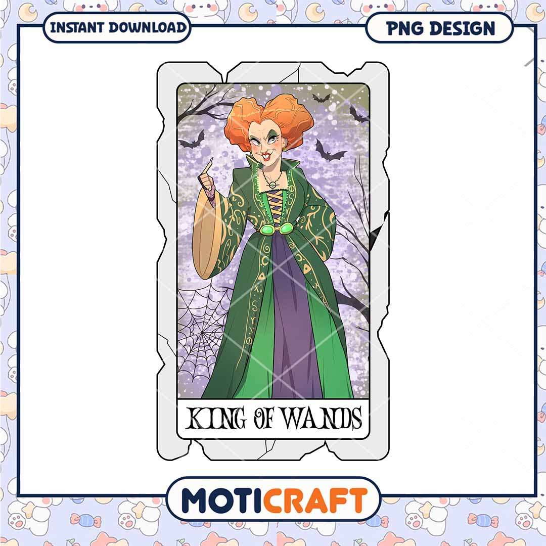 Hocus Pocus king of wand png, Hocus Pocus witch card png