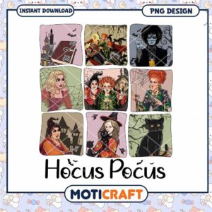 Hocus Pocus characters png, Hocus Pocus movies characters eras png