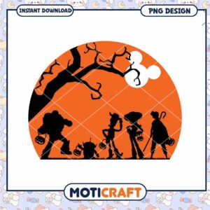 Halloween toy story shadow png, Halloween Disney night shadow png