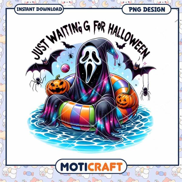 Ghostface waiting for halloween, Horror killer png