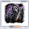 Ghostface killer killing with knife, Horror movies characters png