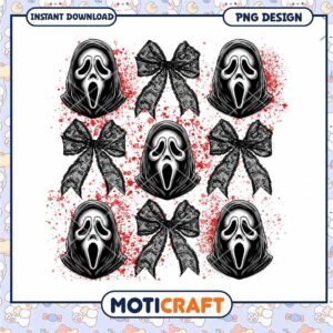 Ghostface blood art, Horror killer characters art png