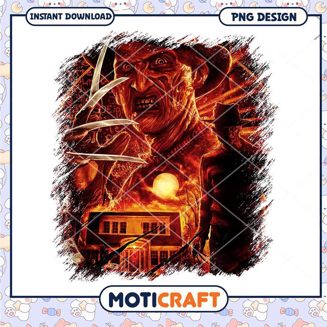 Freddy Krueger killers on Elm street png, Horror movies characters png