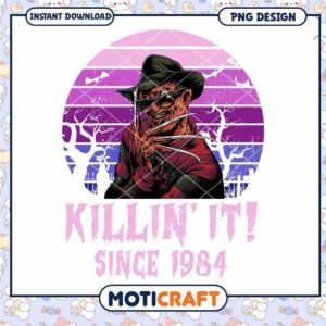 Freddy killer killin is 1984, Horror movies characters png