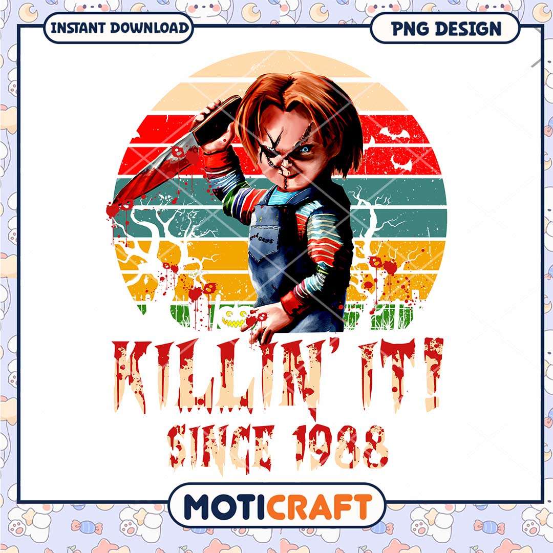 Chucky killing ist 1988, Horror movies characters png