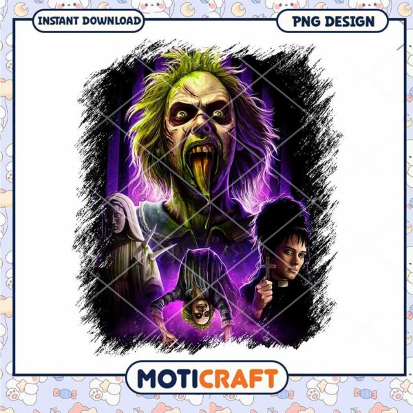 Beetlejuice horror characters png, Horror movies characters png
