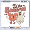 Tis the season png, Fall pumkin and ghost art png
