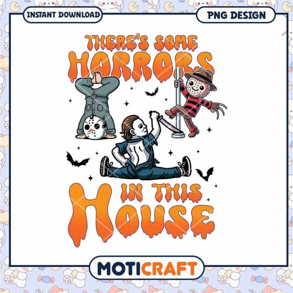 There re some horrors in the house png, Horror killers art png