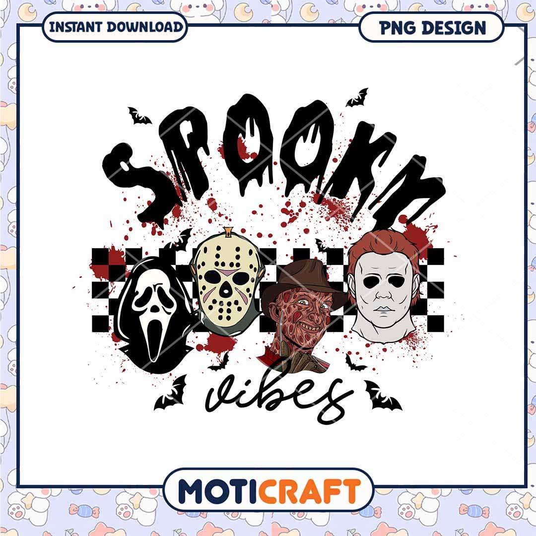 Sppoky vibes halloween killer, Horror killers gang png