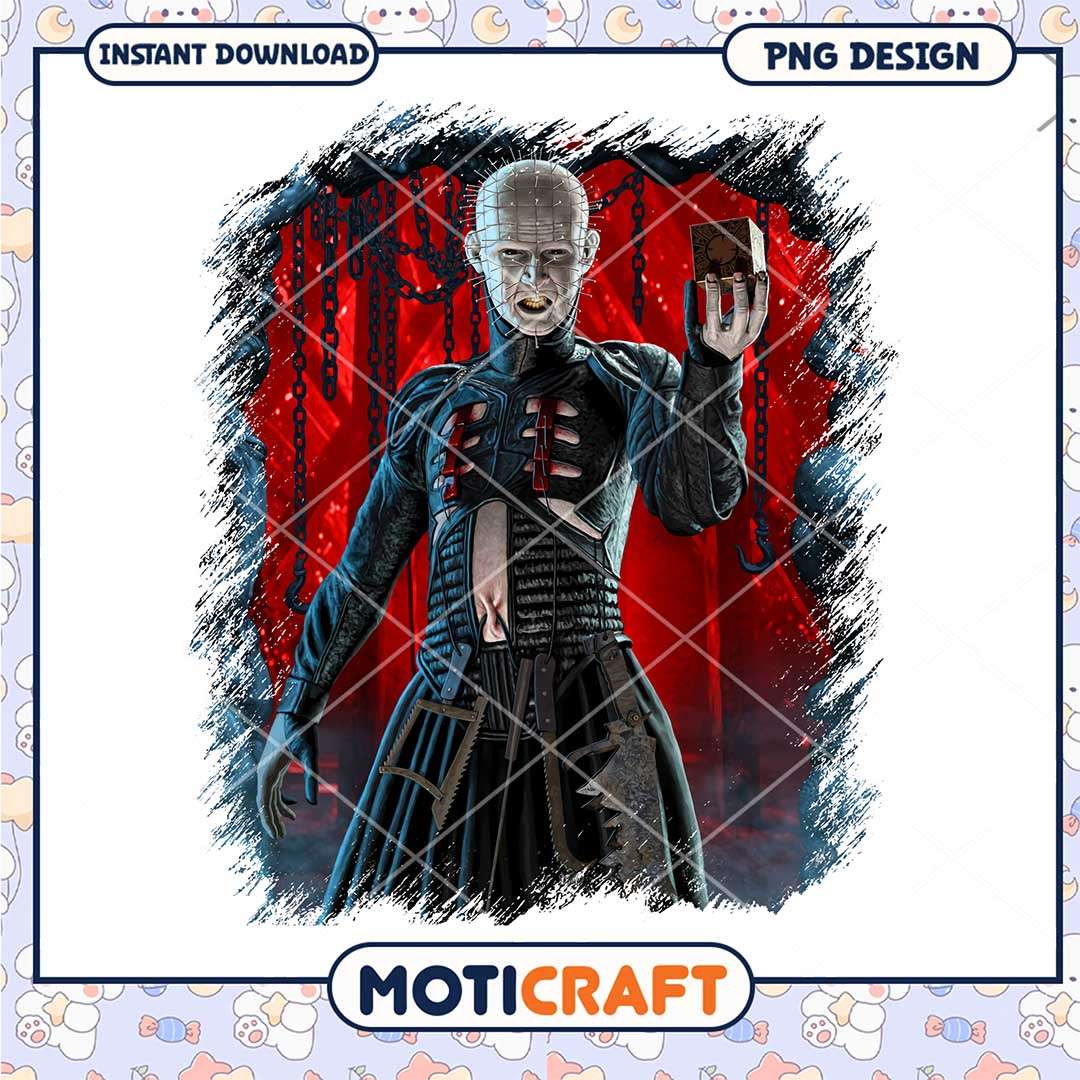 Pinhead horror killers png, Halloween movies characters png