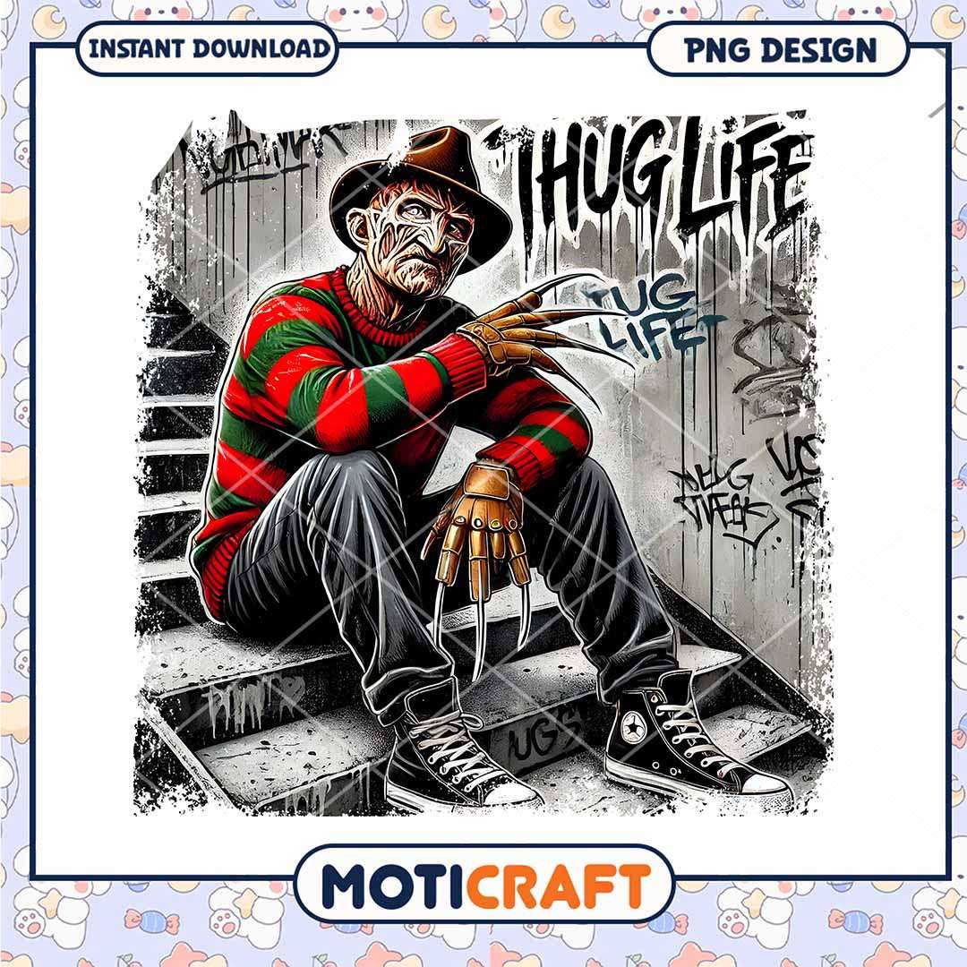 Nightmare Killer halloween gang png, Thug life horror killers png