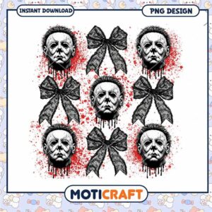 Michael Myers blood art, Horror killer characters art png