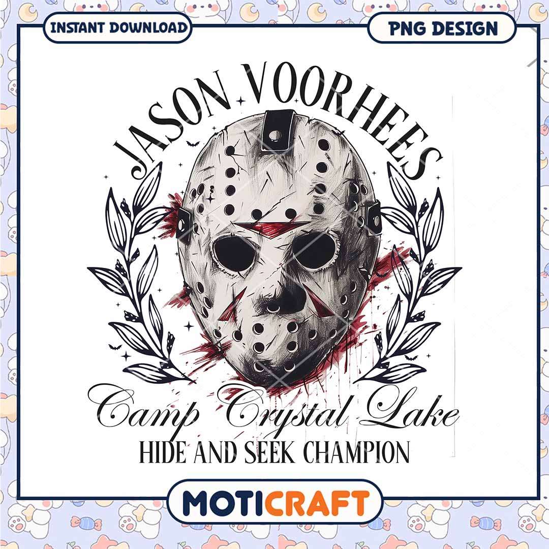 Jason Voorhees hide and seek png, Horror killers png