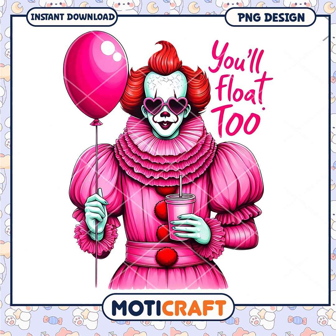 IT Pennywise you ll float too png, Pink IT Pennywise art png IT Pennywise you ll float too png, Pink IT Pennywise art png