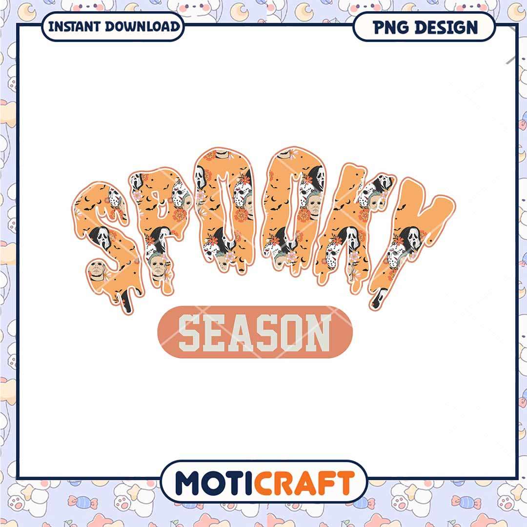 Horror spooky season png, Spooky ghostface season art png