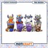 Horror characters Stitch coffee cups png, Halloween Stitch png