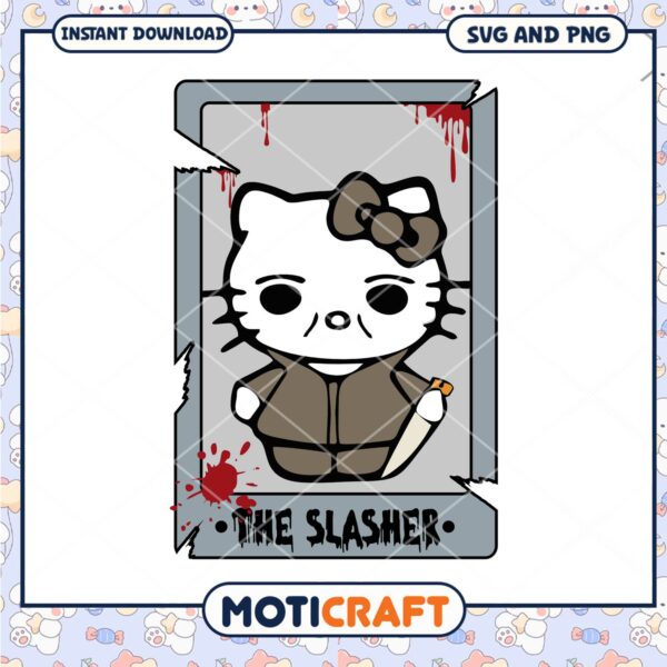 The Slasher Hello Kitty halloween svg, Halloween svg, Hello Kitty svg