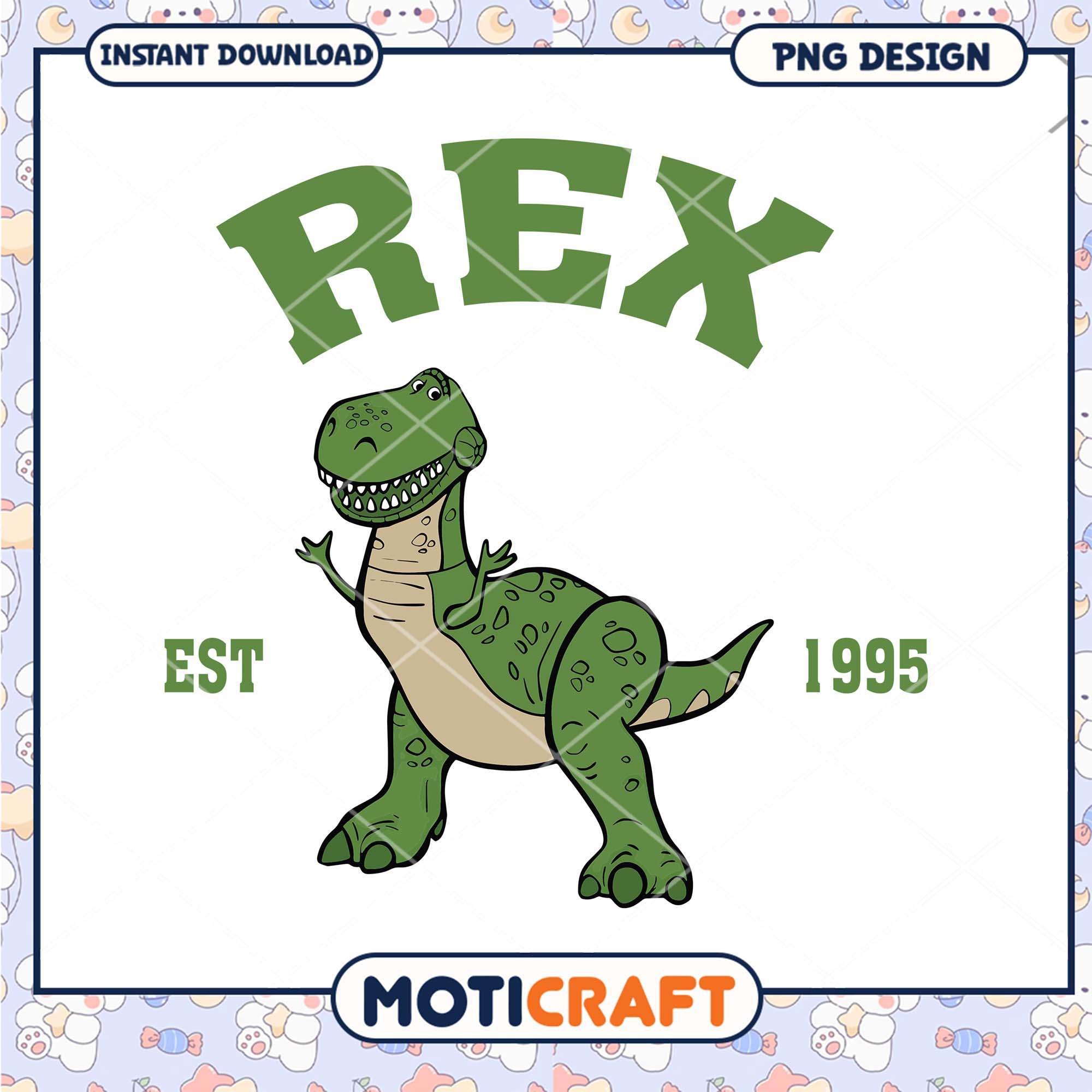 Toy story Rex characters png, Disney Pixar cartoon characters png