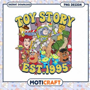 Toy story cartoon est 1995 png, Disney Pixar movies characters png