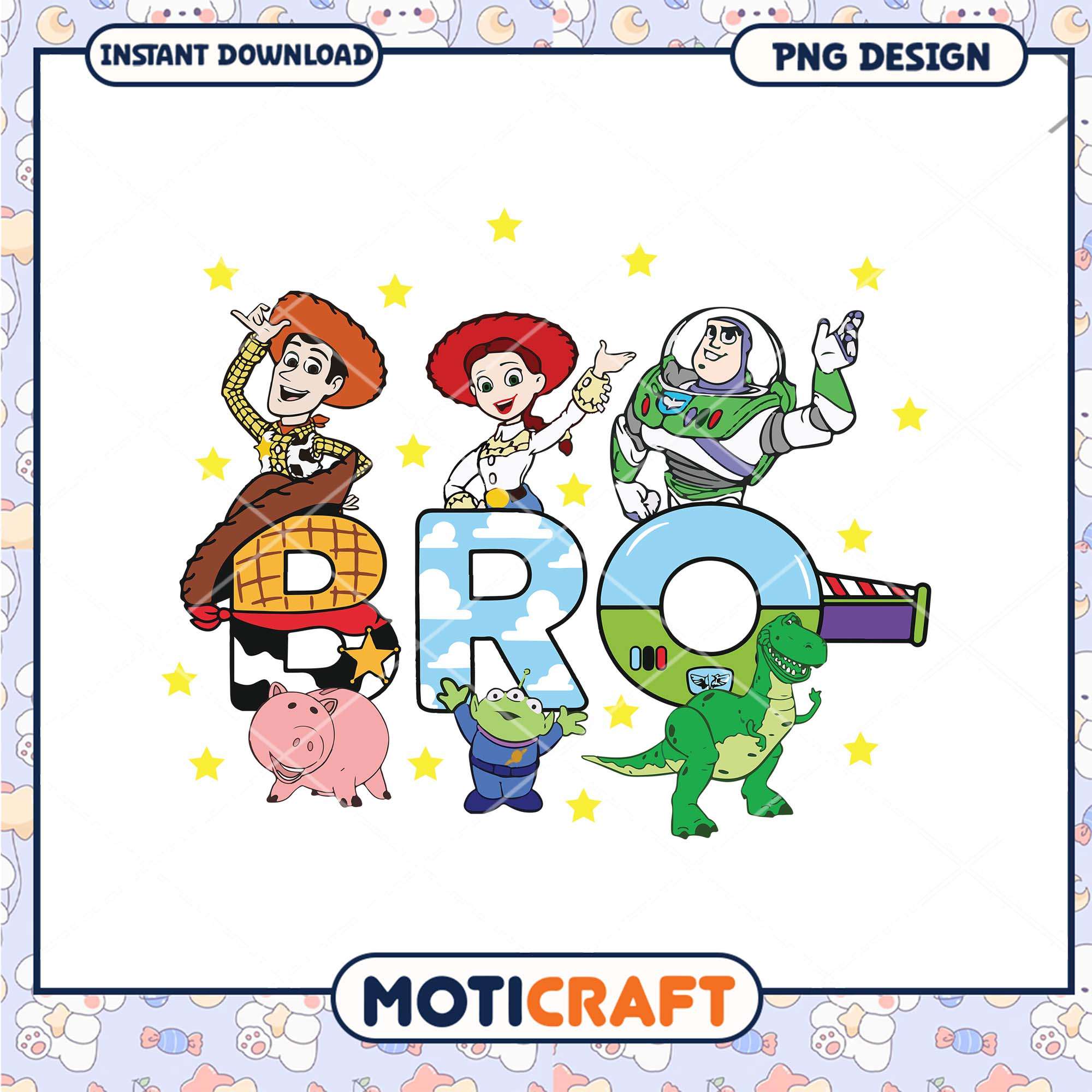 Toy story bro characters png, Disney Pixar movies png