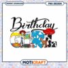 Toy story birthday girl characters squad art png, Disney Pixar movies png