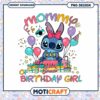 Stitch mommy of birthday girl png, Disney Stitch cartoon png