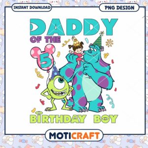 Monster inc daddy birthday boy number png, Disney Monster inc movies character png
