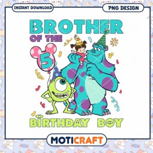 Monster inc brother birthday boy number png, Disney Monster inc movies character png