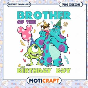 Monster inc brother of birthday boy png, Disney Monster inc movies character png