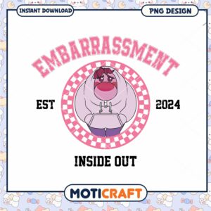 Inside out cartoon Embarrassment characters png, Disney Pixar cartoon png