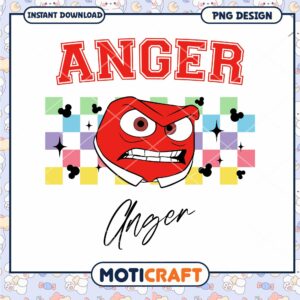 Inside out Anger movies characters png, Disney Pixar cartoon png
