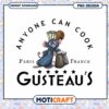 Gusteau's anyone can cook png, Disney Remy chef cartoon png, Gusteau's logo png 1 Gusteau s anyone can cook png, Disney Remy chef cartoon png, Gusteau s logo png