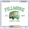 Fillmore car characters png, Disney Pixar Cars cartoon character png