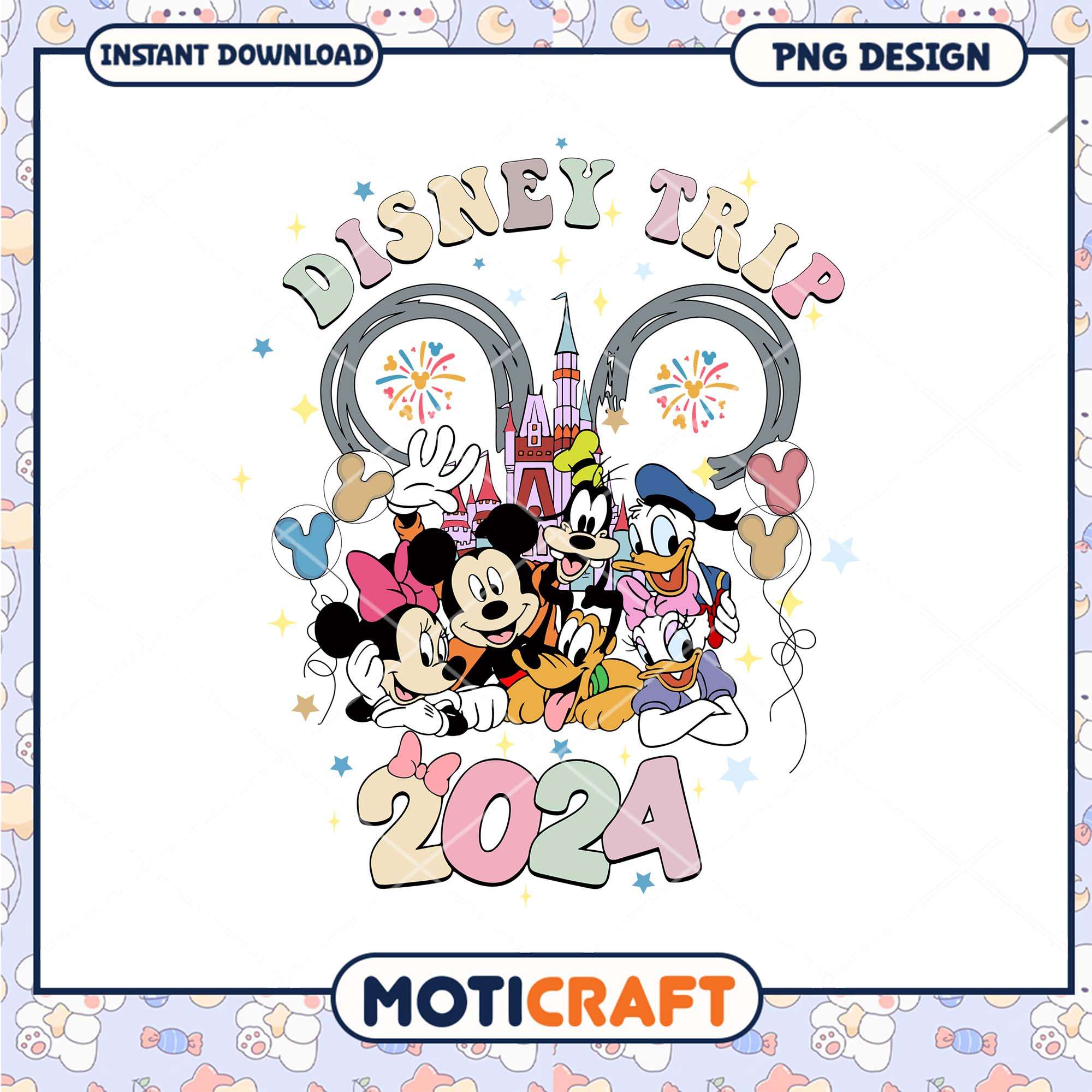 Disney trip squad 2024 png, Disney Mickey head friends art png Disney trip squad 2024 png, Disney Mickey head friends art png