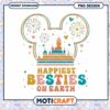Disney castle Happiest Besties On Earth, Mickey ears castle png