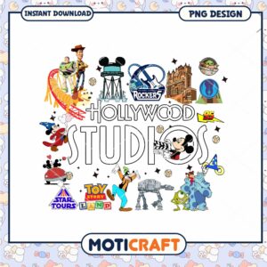 Colorful Hollywood studios png, Disneyworld studio png
