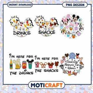 DN16052434 Mickey for the drinks png bundle DN16052434
