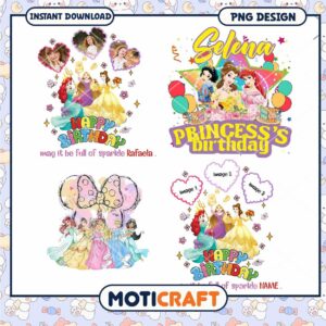 DN16052421 Disney princess happy birthday 1 png bundle DN16052421