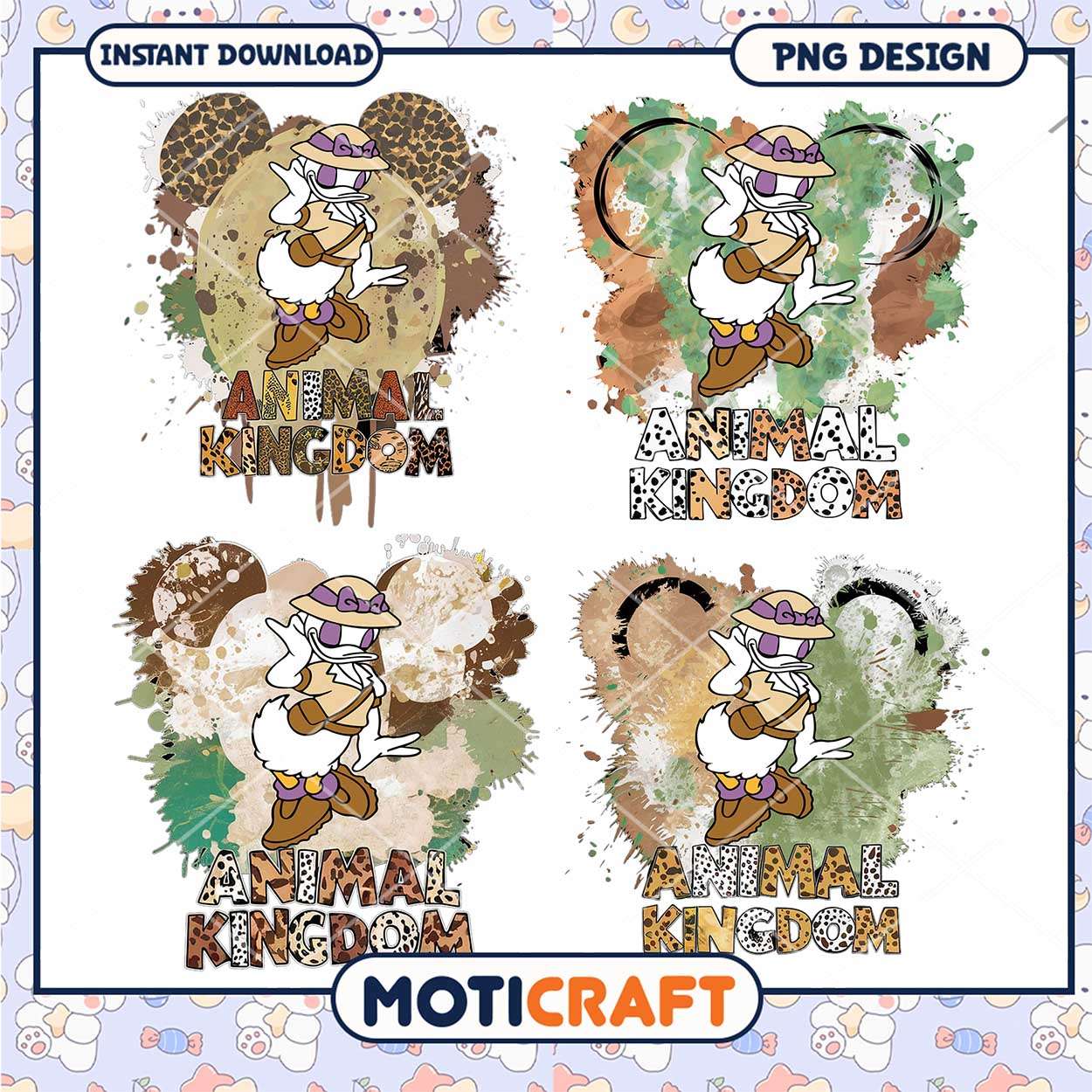 DN16052408 Disney Daisy animal kingdom 1 png bundle DN16052408