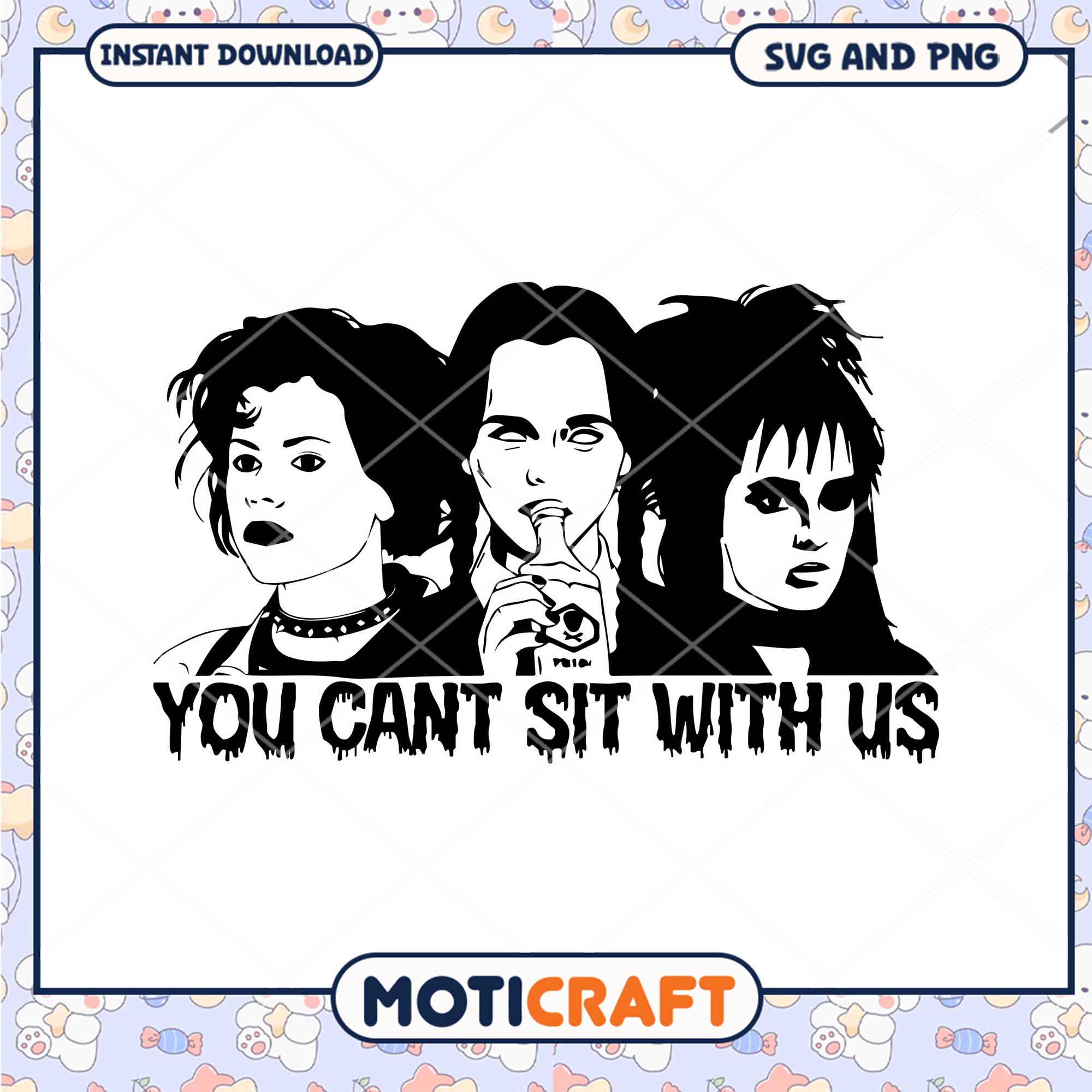 You can t sit with us png, Wednesday movies png