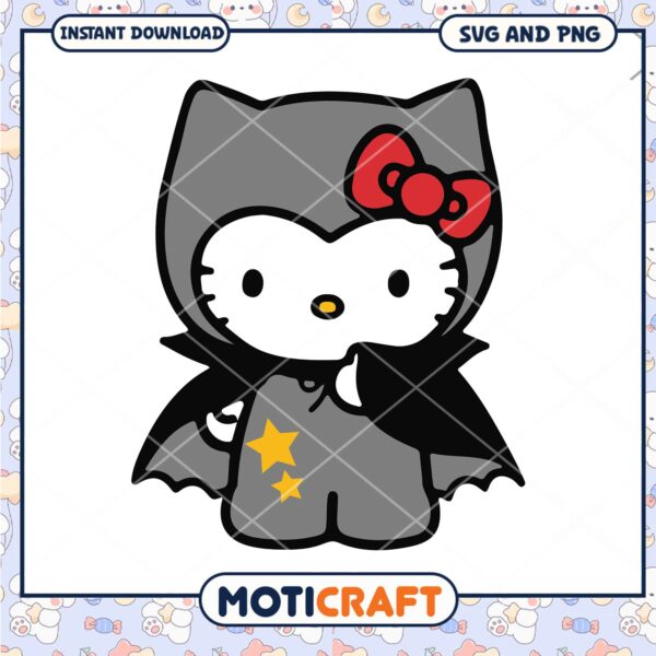Star witch Hello Kitty halloween svg, Halloween svg, Hello Kitty svg