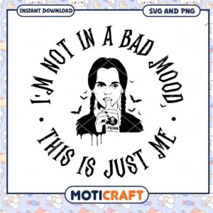 Not in a bad mood this is just me, Wednesday horror movie png