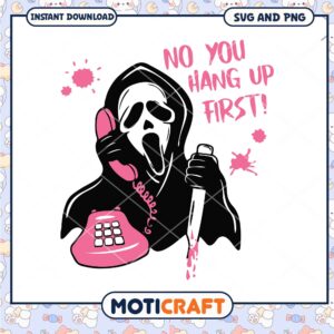No you hang up first Ghostface, Horror pink ghostface png