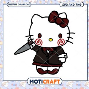 Jigsaw Hello Kitty halloween svg, Halloween svg, Hello Kitty svg