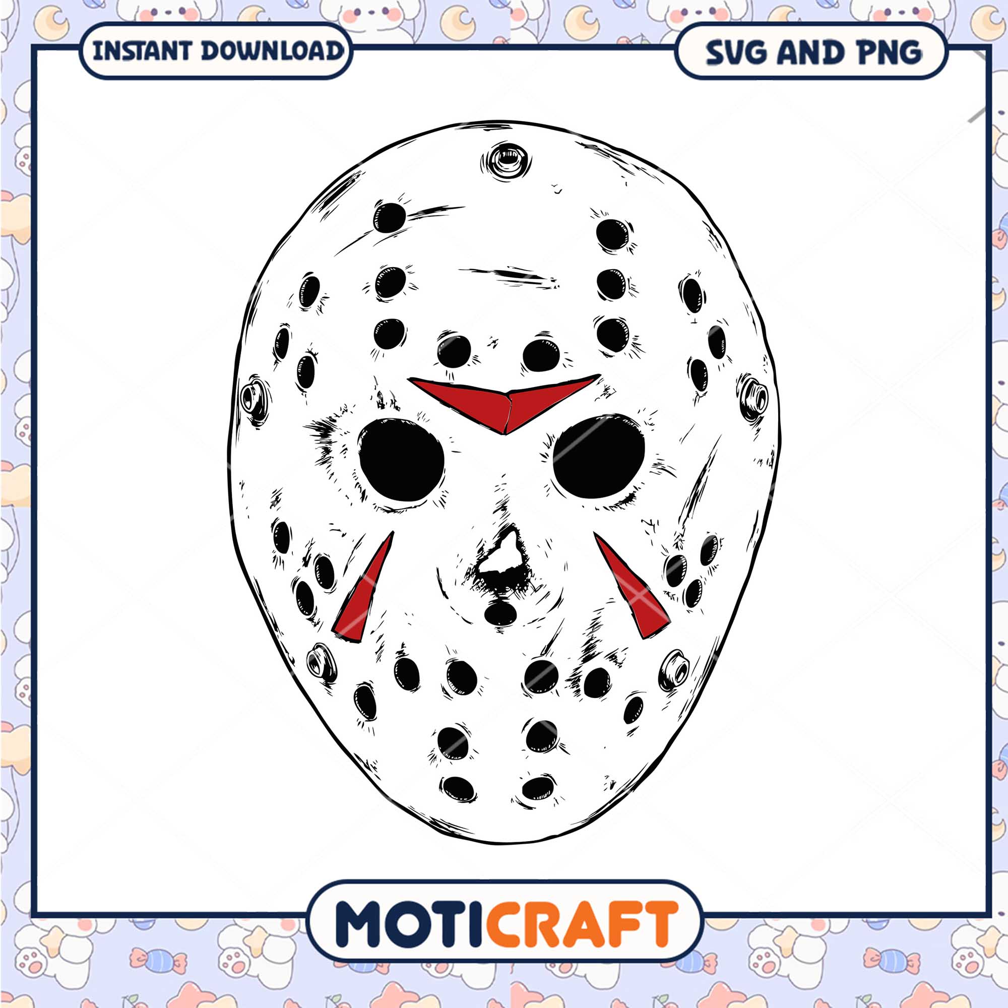Jason Voorhees mask png, Halloween horror killers png