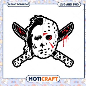 Jason and Myers horror killer png, Horror killer movies png