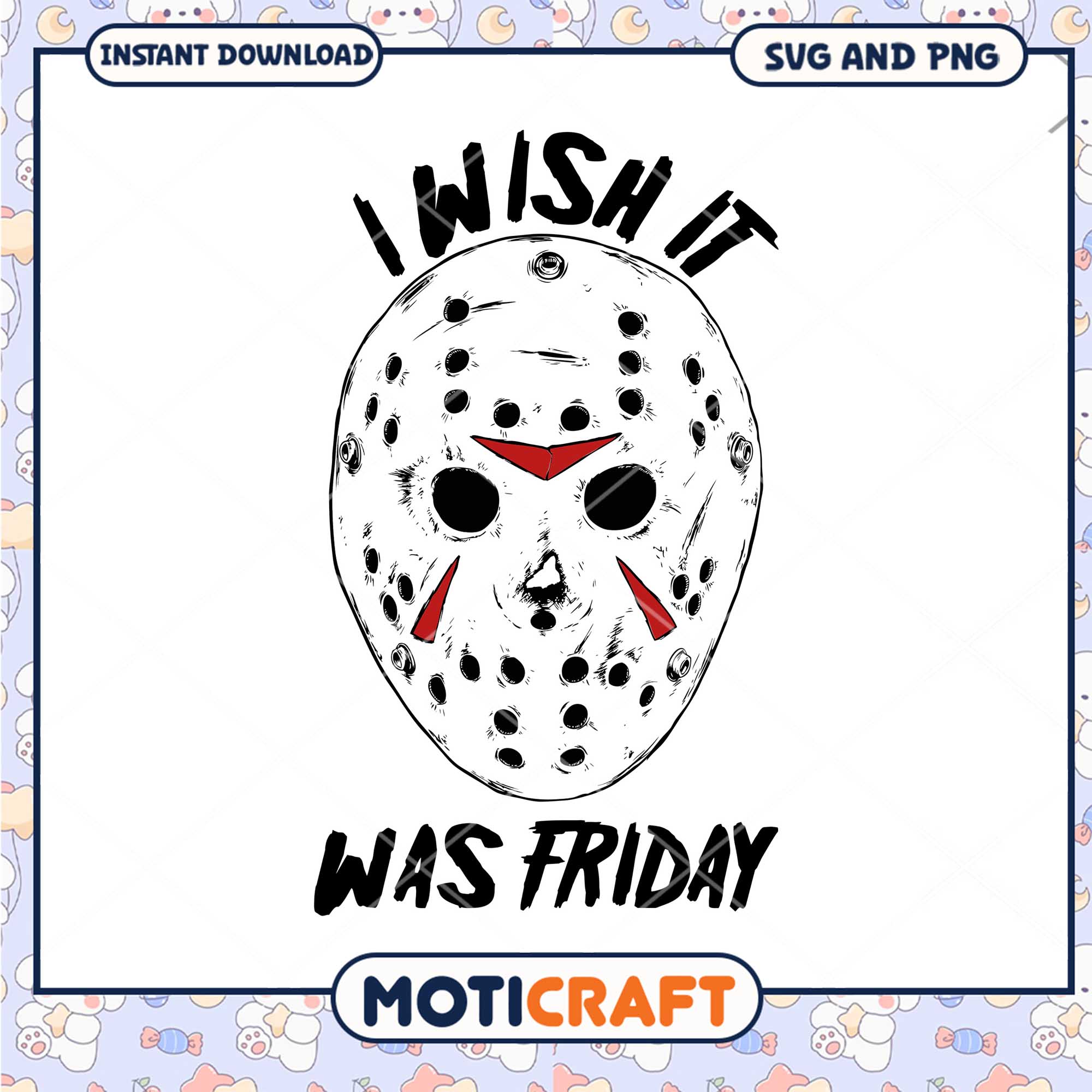 I wish it was Friday png, Horror Jason killers png
