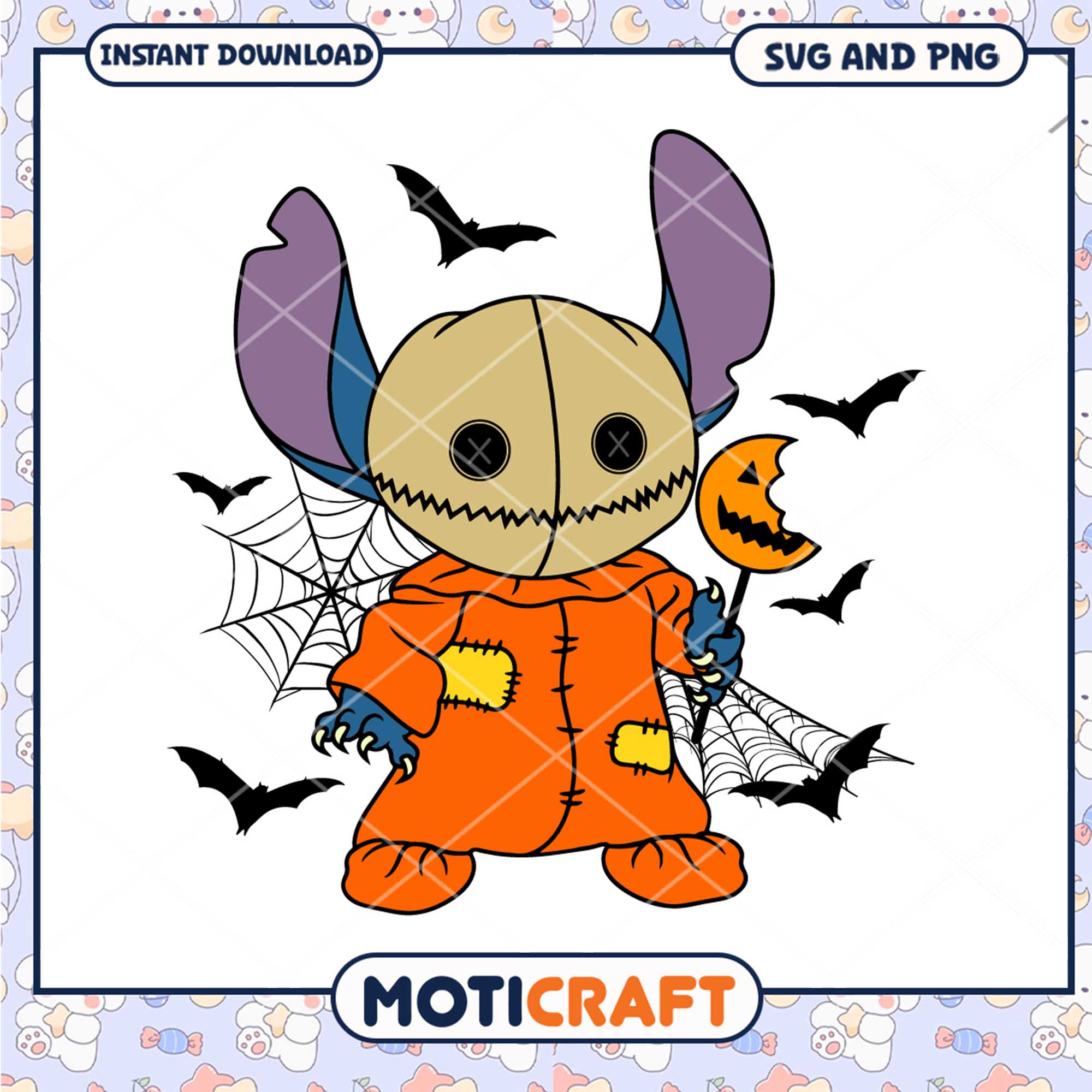 Horror Sam Stitch png, Halloween Disney Stitch character png