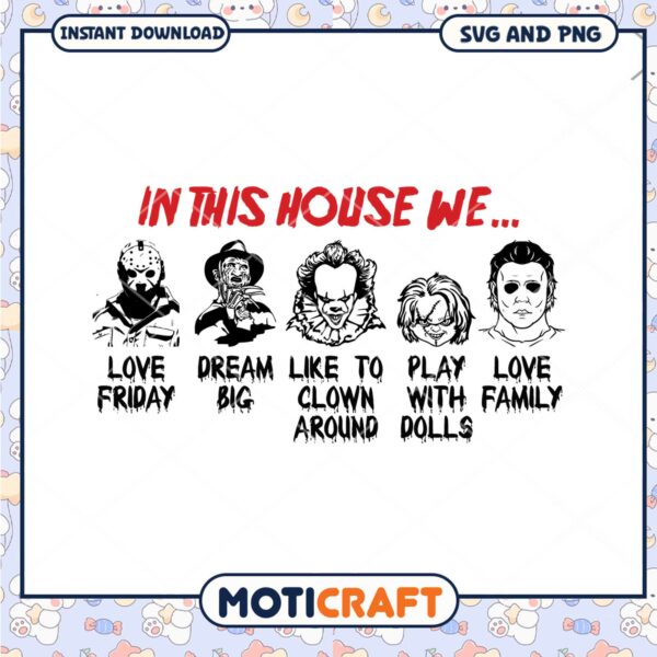 Horror in this house we quotes, Horror killer movies png