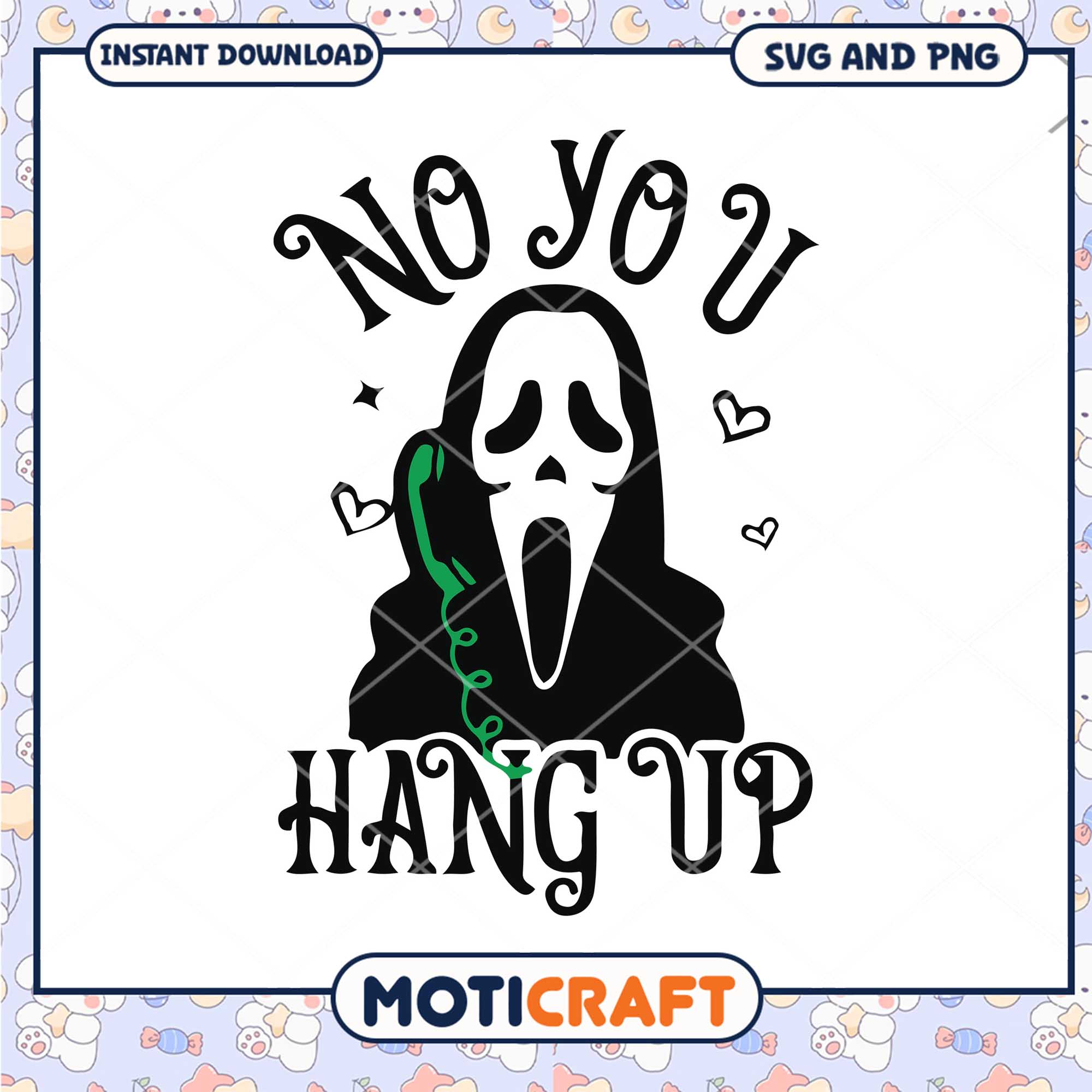 Horror green no you hang up, Horror pink ghostface png